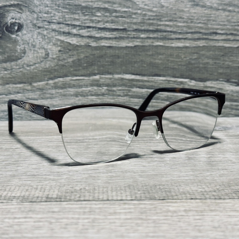 Banana Republic‎ FAWN 99Q 130 Eyeglass Frames Womens Brown Animal Frames Only